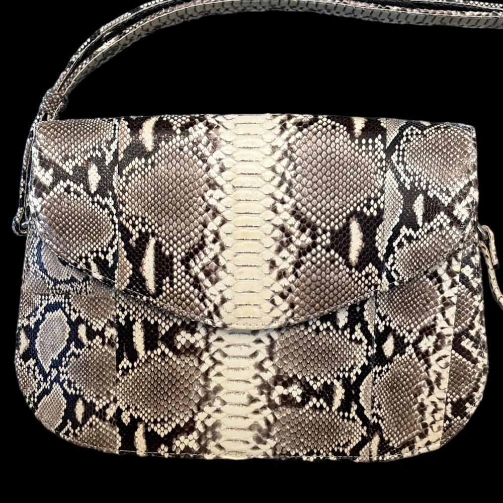 Handmade Snake Skin Shoulder Bag - Picture 7 of 15